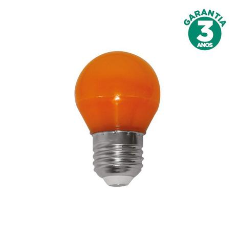 Lâmpada LED Bolinha 3w Âmbar 53704 - Iluctron Menor preço em Lâmpada LED Bolinha 3w Âmbar 53704 - Iluctron
