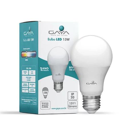 Lâmpada Led Bulbo 15W Luz Neutra 1311LM Bivolt Gaya Menor preço em Lâmpada Led Bulbo 15W Luz Neutra 1311LM Bivolt Gaya