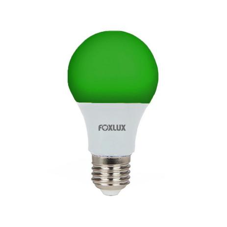 Lâmpada LED Bulbo 7W Luz Verde Bivolt Foxlux Menor preço em Lâmpada LED Bulbo 7W Luz Verde Bivolt Foxlux