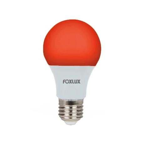 Lâmpada LED Bulbo 7W Luz Vermelha Bivolt Foxlux Menor preço em Lâmpada LED Bulbo 7W Luz Vermelha Bivolt Foxlux