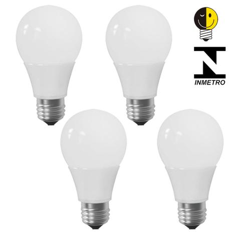 Lâmpada Led Bulbo E27 7w Branco Quente Certificada Kit 4 - Galaxy é boa?