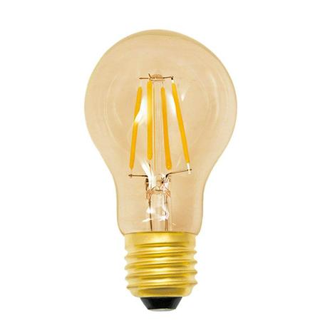 Lâmpada LED Bulbo Filamento 4W Âmbar 127V Luminatti Menor preço em Lâmpada LED Bulbo Filamento 4W Âmbar 127V Luminatti