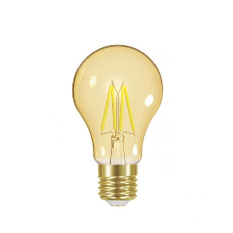 Lâmpada LED Bulbo Vintage Filamento Dimerizavel A60 Taschibra 220V Ambar 3000K Luz Amarela Menor preço em Lâmpada LED Bulbo Vintage Filamento Dimerizavel A60 Taschibra 220V Ambar 3000K Luz Amarela