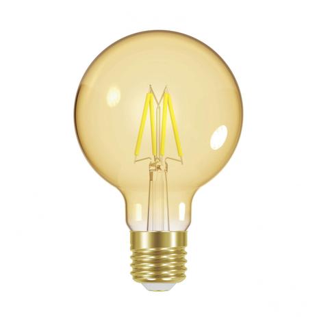 Lâmpada LED Bulbo Vintage Filamento Dimerizavel G80 Taschibra 220V Âmbar 3000K Luz Amarela Menor preço em Lâmpada LED Bulbo Vintage Filamento Dimerizavel G80 Taschibra 220V Âmbar 3000K Luz Amarela
