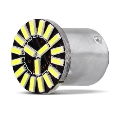 Lâmpada LED Canbus 2 Polos Trava Reta 19 LEDs 6W 12V Luz Branca Aplicação Direção Ré e Freio - M.x. Menor preço em Lâmpada LED Canbus 2 Polos Trava Reta 19 LEDs 6W 12V Luz Branca Aplicação Direção Ré e Freio - M.x.