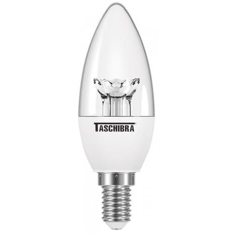 Lâmpada LED Clara Vela 3,1W TVL 25 Taschibra Luz Amarela 3000K Menor preço em Lâmpada LED Clara Vela 3,1W TVL 25 Taschibra Luz Amarela 3000K
