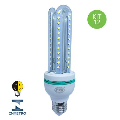 Menor preço em Lâmpada Led Compacta Milho 12w Branco Frio Inmetro Kit 12 - Ctb