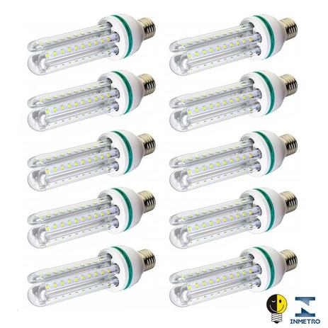 Menor preço em Lâmpada Led Compacta Milho 16w Branco Frio Inmetro Kit 10 - Ctb