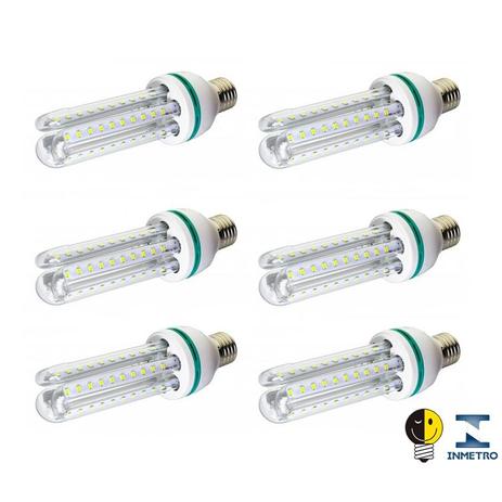 Menor preço em Lâmpada Led Compacta Milho 16w Branco Frio Inmetro Kit 6 - Ctb