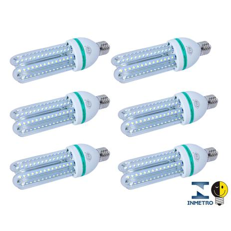 Menor preço em Lâmpada Led Compacta Milho 20w Branco Frio Inmetro Kit 6 - Ctb