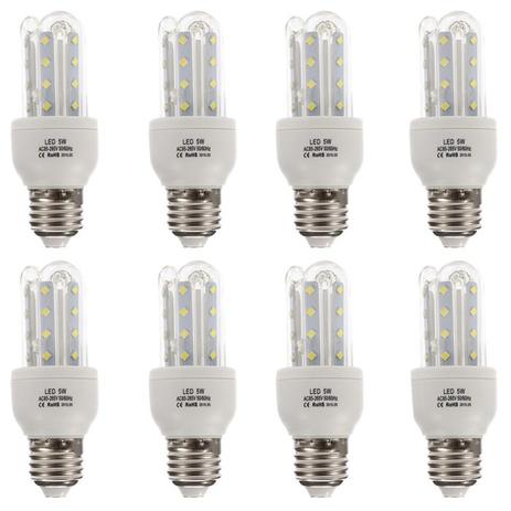 Lâmpada Led Compacta Milho Econômica 5w 3U Branco Frio Kit 8 - Power xl Menor preço em Lâmpada Led Compacta Milho Econômica 5w 3U Branco Frio Kit 8 - Power xl