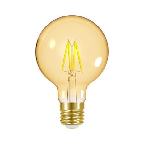 Lâmpada Led Dimerizável Taschibra Filamento Vintage Globo G80 4W E27 Menor preço em Lâmpada Led Dimerizável Taschibra Filamento Vintage Globo G80 4W E27