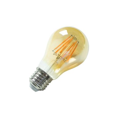 Lâmpada LED Filamento A60 Vidro Âmbar 4W Luz Amarela - Opus Menor preço em Lâmpada LED Filamento A60 Vidro Âmbar 4W Luz Amarela - Opus