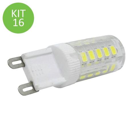 Lâmpada Led G9 4.5W Branco Frio 220V Kit 16 - Ctb Menor preço em Lâmpada Led G9 4.5W Branco Frio 220V Kit 16 - Ctb