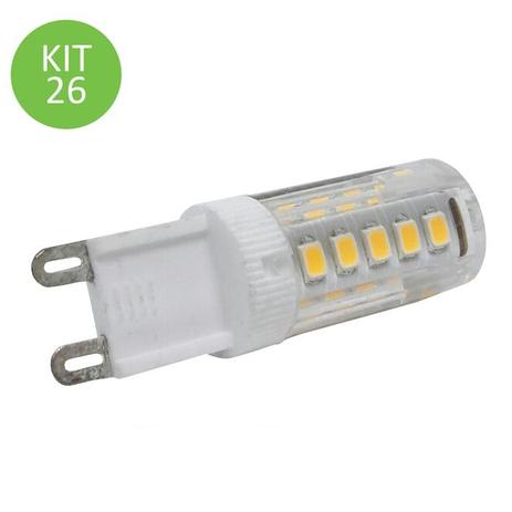 Lâmpada Led G9 4.5W Branco Quente 110V Kit 26 - Ctb Menor preço em Lâmpada Led G9 4.5W Branco Quente 110V Kit 26 - Ctb