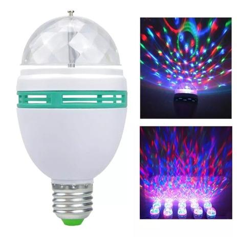 Lampada Led Giratoria Colorida RGB Balada Decoração Festa 1055 MGT - Megaton Menor preço em Lampada Led Giratoria Colorida RGB Balada Decoração Festa 1055 MGT - Megaton