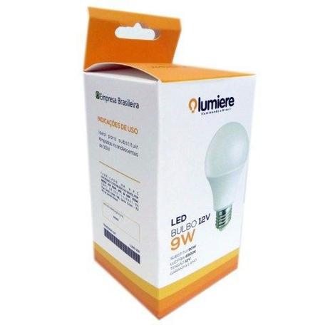 Menor preço em Lampada LED Lumiere Bulbo 12v 9w 6500k
