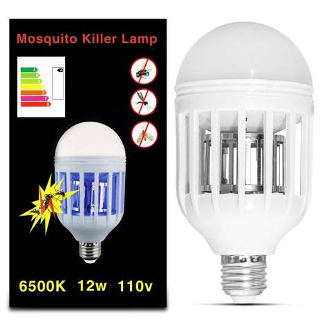 Lâmpada Led Mata Mosquito Insetos Pernilongo Moscas 12W Repelente 6500K E27 Bulbo Branca 110V - Prime Menor preço em Lâmpada Led Mata Mosquito Insetos Pernilongo Moscas 12W Repelente 6500K E27 Bulbo Branca 110V - Prime