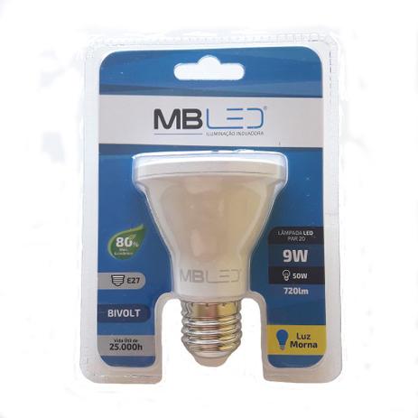 Lâmpada Led MBLED Par 20 9W Bivolt Branca Morna 3000K é boa?
