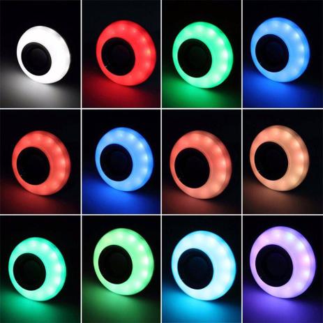 Lâmpada Led MUSICAL Bluetooth RGB c/ controle remoto - Lotus Menor preço em Lâmpada Led MUSICAL Bluetooth RGB c/ controle remoto - Lotus
