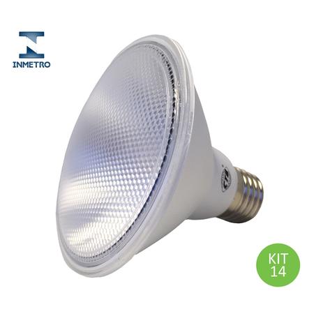Lâmpada Led Par30 9.5w E27 Branco Frio Inmetro Kit 14 - Ctb Menor preço em Lâmpada Led Par30 9.5w E27 Branco Frio Inmetro Kit 14 - Ctb