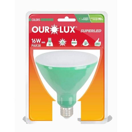 Lâmpada Led Par38 16W Verde E-27 Bivolt 05478 Ourolux Menor preço em Lâmpada Led Par38 16W Verde E-27 Bivolt 05478 Ourolux