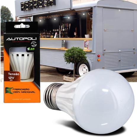 Lâmpada Led SMD Bulbo 12V 6W 6500K 720 Lúmens E27 Autopoli Branco Frio é boa?