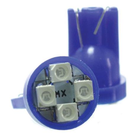 Lâmpada Led T10 12v 4smd1210 Azul Par - Mixcom Menor preço em Lâmpada Led T10 12v 4smd1210 Azul Par - Mixcom