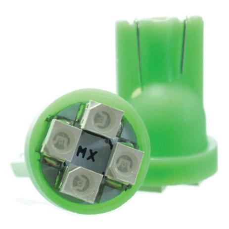 Lâmpada Led T10 12v 4smd1210 Verde Par - Mixcom Menor preço em Lâmpada Led T10 12v 4smd1210 Verde Par - Mixcom