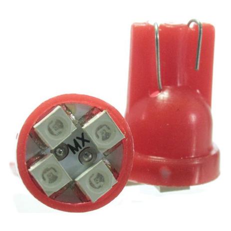 Lâmpada Led T10 12v 4smd1210 Vermelho Par - Mixcom Menor preço em Lâmpada Led T10 12v 4smd1210 Vermelho Par - Mixcom