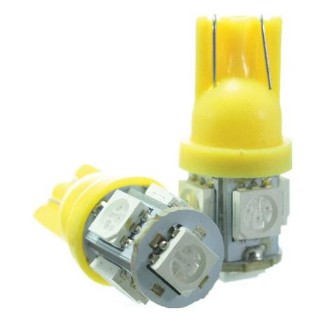 Lâmpada Led T10 12v 5smd5050 Amarela Par - Mixcom Menor preço em Lâmpada Led T10 12v 5smd5050 Amarela Par - Mixcom