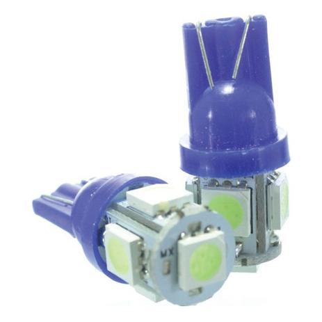 Lâmpada Led T10 12v 5smd5050 Azul Gelo Par - Mixcom Menor preço em Lâmpada Led T10 12v 5smd5050 Azul Gelo Par - Mixcom