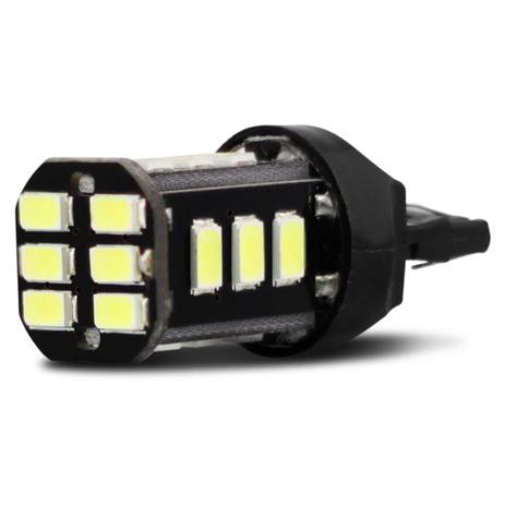 Lâmpada LED T20 2 Polos 18 LEDs 7W 12V Luz Branca Aplicação Direção Ré e Freio - M.x. Menor preço em Lâmpada LED T20 2 Polos 18 LEDs 7W 12V Luz Branca Aplicação Direção Ré e Freio - M.x.