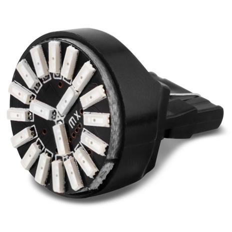 Lâmpada LED T20 2 Polos 19 LEDs 6W 12V Canbus Luz Amarela Aplicação Direção Ré e Freio - M.x. Menor preço em Lâmpada LED T20 2 Polos 19 LEDs 6W 12V Canbus Luz Amarela Aplicação Direção Ré e Freio - M.x.