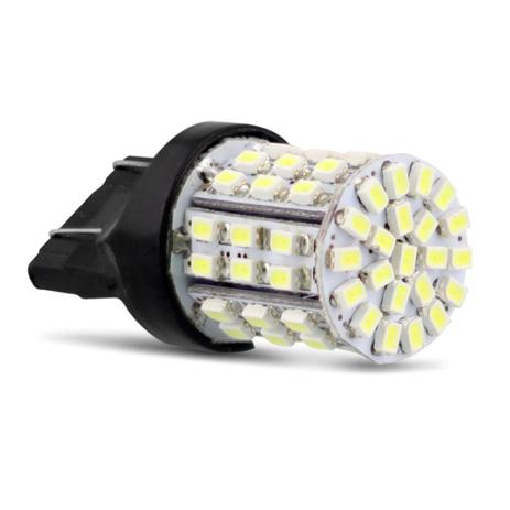 Lâmpada LED T20 2 Polos 64 LEDs 4W 12V Luz Branca Aplicação Direção Ré e Freio - M.x. Menor preço em Lâmpada LED T20 2 Polos 64 LEDs 4W 12V Luz Branca Aplicação Direção Ré e Freio - M.x.