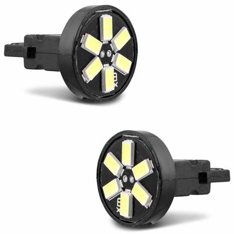 Lâmpada LED T25 6 LEDs 4W 12V Luz Branca Aplicação Ré e Freio - M.x. Menor preço em Lâmpada LED T25 6 LEDs 4W 12V Luz Branca Aplicação Ré e Freio - M.x.