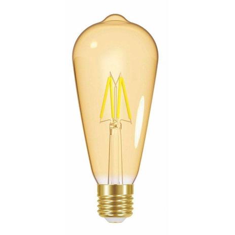 Lâmpada Led Taschibra Filamento Vintage ST64 4W E27 Âmbar Menor preço em Lâmpada Led Taschibra Filamento Vintage ST64 4W E27 Âmbar