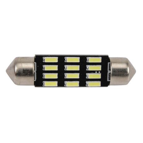 Lâmpada Led Torpedo 39mm 12v 12smd4014 Branca 12 Leds Par - Mixcom Menor preço em Lâmpada Led Torpedo 39mm 12v 12smd4014 Branca 12 Leds Par - Mixcom