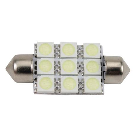 Lâmpada Led Torpedo 39mm 12v 9smd5050 Branca 9 Leds Par - Mixcom Menor preço em Lâmpada Led Torpedo 39mm 12v 9smd5050 Branca 9 Leds Par - Mixcom