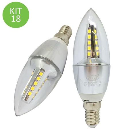 Lâmpada Led Vela 4w E14 Cristal Branco Quente 4C Kit 18 - Ctb é boa?