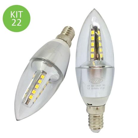 Lâmpada Led Vela 4w E14 Cristal Branco Quente 4C Kit 22 - Ctb é boa?