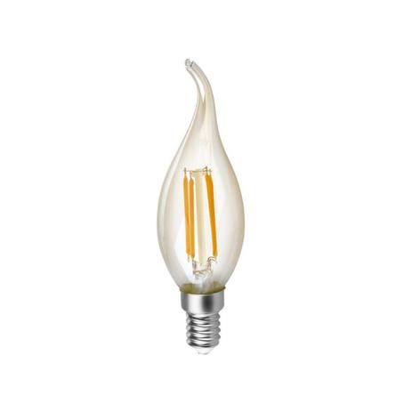 Lâmpada LED Vela Chama Filamento 4W E14 Luz Âmbar 127V Save Energy Menor preço em Lâmpada LED Vela Chama Filamento 4W E14 Luz Âmbar 127V Save Energy