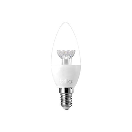 Lâmpada Led Vela Lisa Transparente 3w Bivolt Smart 2700k - Brilia Menor preço em Lâmpada Led Vela Lisa Transparente 3w Bivolt Smart 2700k - Brilia