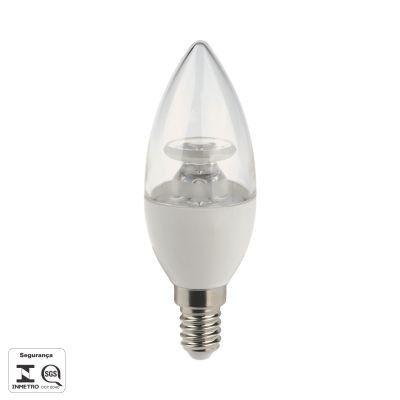 Lampada led vela lisa transparente e14 4,5w 320lm 127-220v - Bella iluminação Menor preço em Lampada led vela lisa transparente e14 4,5w 320lm 127-220v - Bella iluminação
