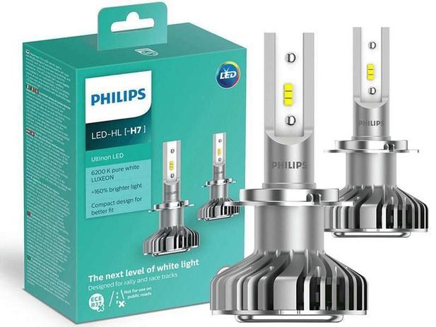 Lâmpada Led Xenon H7 Philips X-treme Ultinon 6200k 23w Menor preço em Lâmpada Led Xenon H7 Philips X-treme Ultinon 6200k 23w