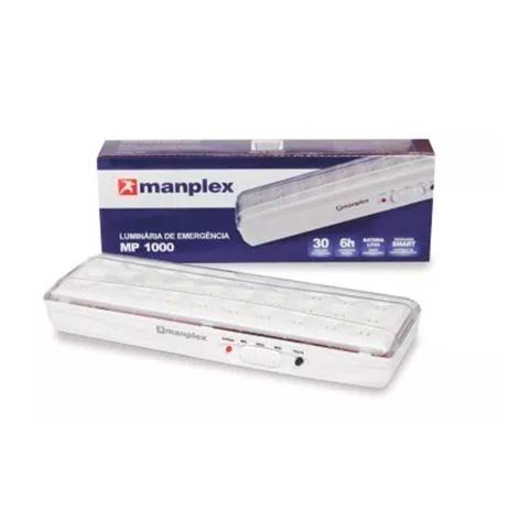 Lâmpada Luminária Luz Emergência Recarregável 30 Led Bivolt - Manplex Menor preço em Lâmpada Luminária Luz Emergência Recarregável 30 Led Bivolt - Manplex