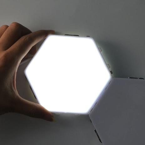 Lâmpada Luminária Quântica 20 Led Hexagonal Touch Modular Top Total Luiza - How To Remove Square Led Ceiling Light