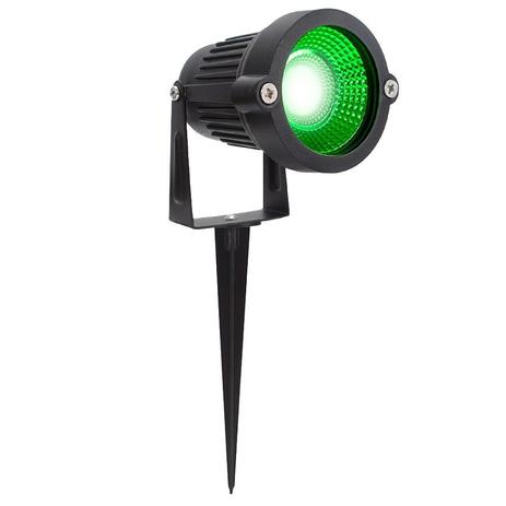 Lampada Luminaria Super LED Espeto jardim Spot 7W Luz Verde - Minas Led Menor preço em Lampada Luminaria Super LED Espeto jardim Spot 7W Luz Verde - Minas Led
