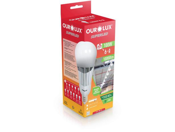 Lâmpada OUROLUX Bulbo Super LED 100w 6500k Branca Fria Bivolt Menor preço em Lâmpada OUROLUX Bulbo Super LED 100w 6500k Branca Fria Bivolt