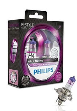 Lâmpada Philips Color Vision H4 4000k ROXO - unidade é ruim? Lâmpada Philips Color Vision H4 4000k ROXO - unidade é boa?